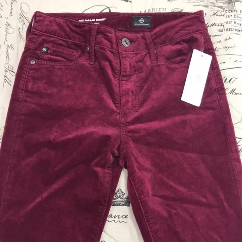 AG The Farrah High Waist Velvet Jeans - Picture 4 of 9